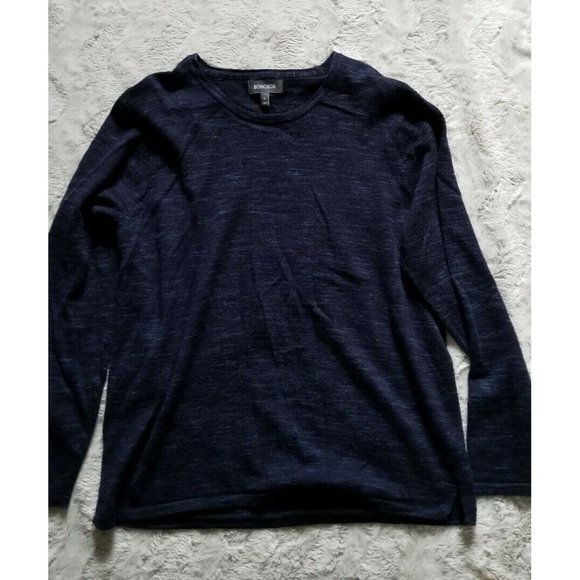 Bonobos Other - Bonobos 100% Extra Fine Merino Wool Blue Crew Neck